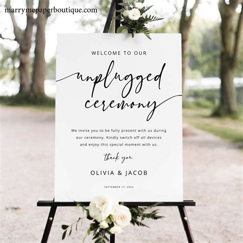 Unplugged Ceremony Template